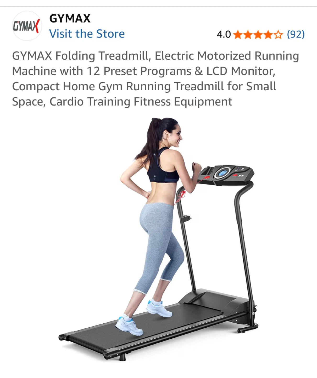 GYMAX Folding Treadmill Electric Motorized Running Machine