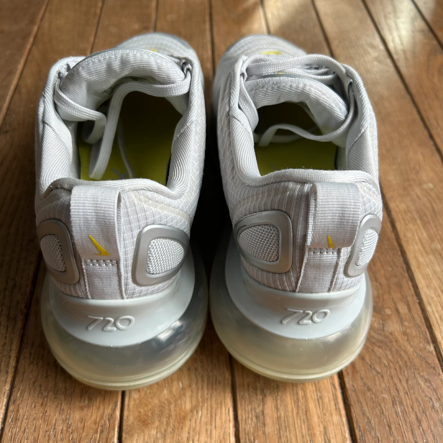 NIKE Air Max 720 ‘Pure Platinum Dynamic Yellow’-Size W7 - photo 4