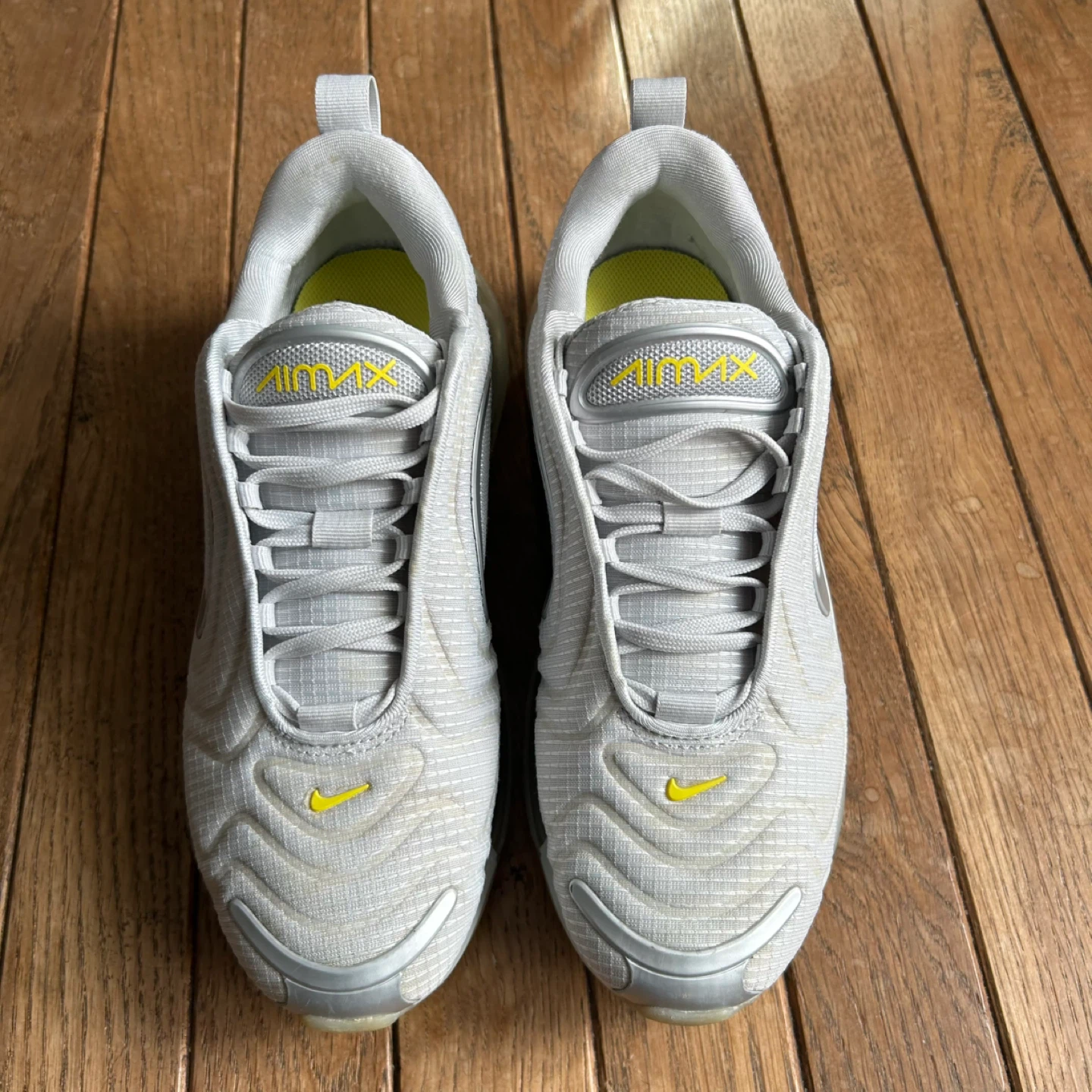 NIKE Air Max 720 ‘Pure Platinum Dynamic Yellow’-Size W7 - photo 3