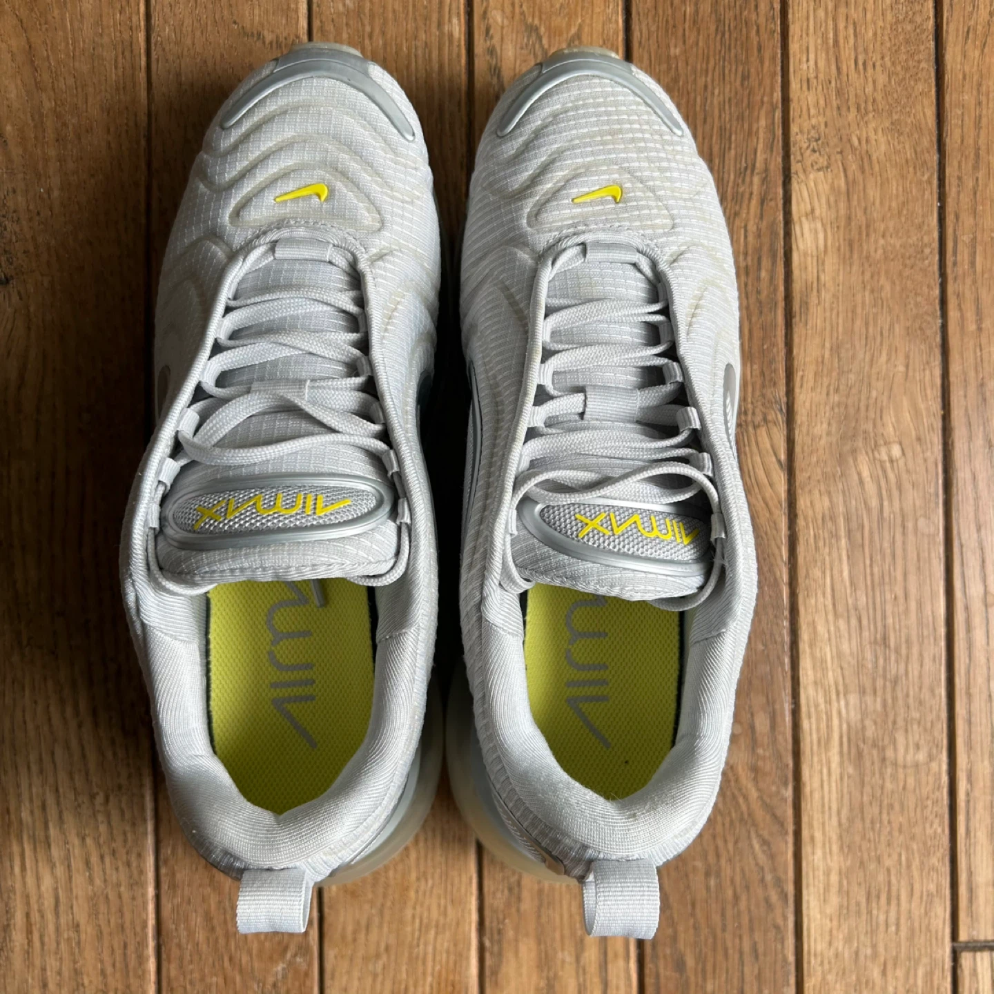 NIKE Air Max 720 ‘Pure Platinum Dynamic Yellow’-Size W7 - photo 5