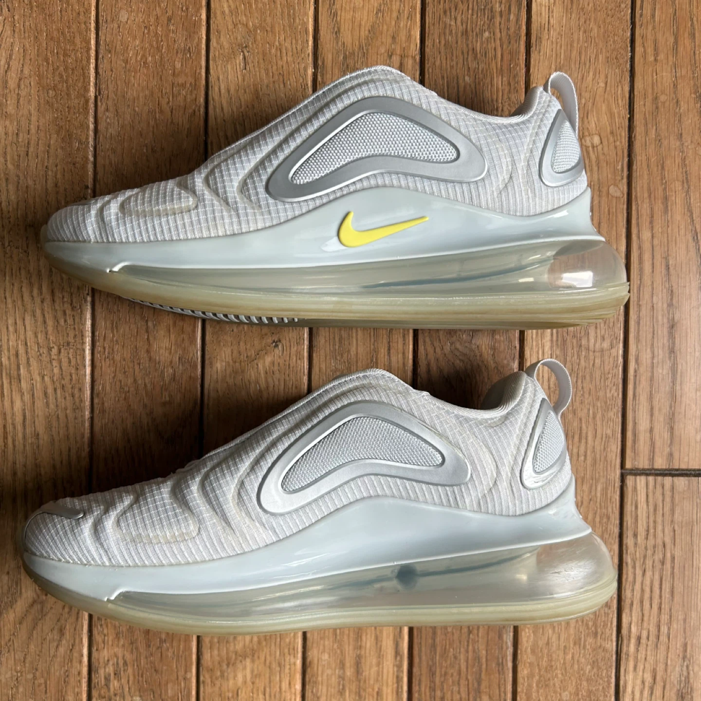 NIKE Air Max 720 ‘Pure Platinum Dynamic Yellow’-Size W7 - photo 2