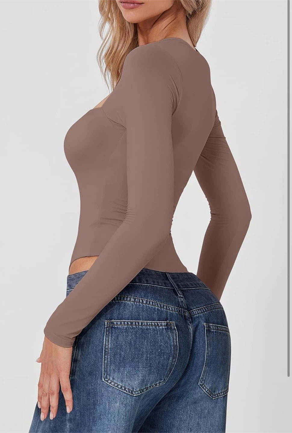 NEW! QINSEN Sexy Square Neck Sculpting Bodysuit - photo 2