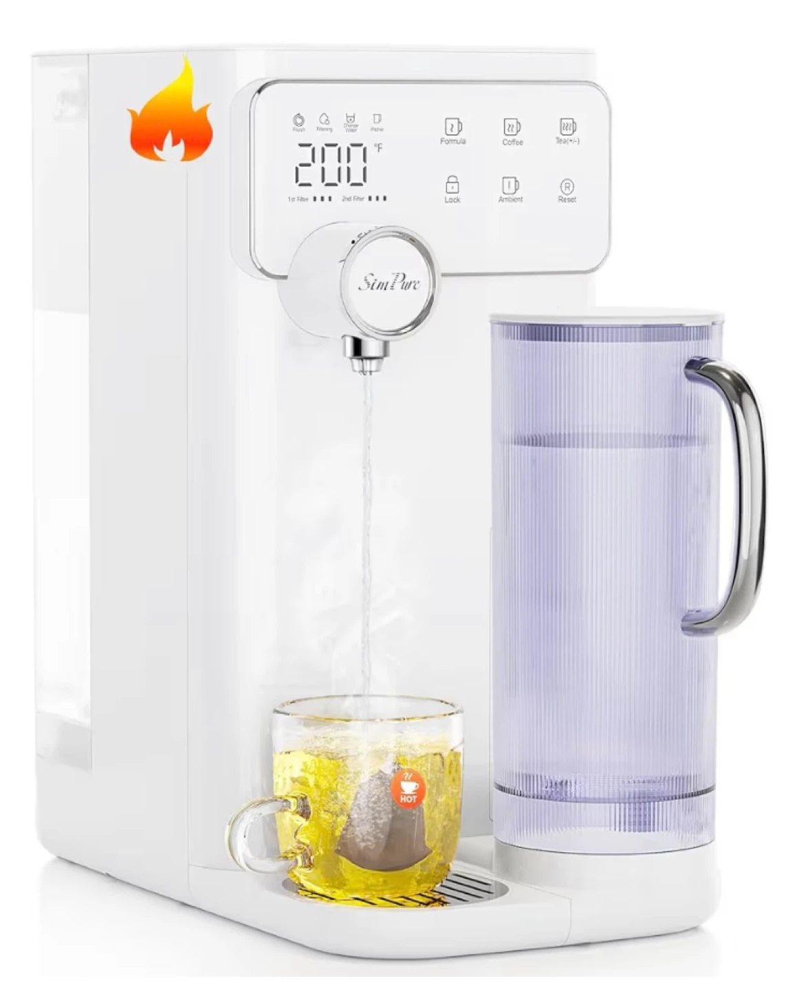 SimPure Y10H Hot Reverse Osmosis Water Filter Countertop