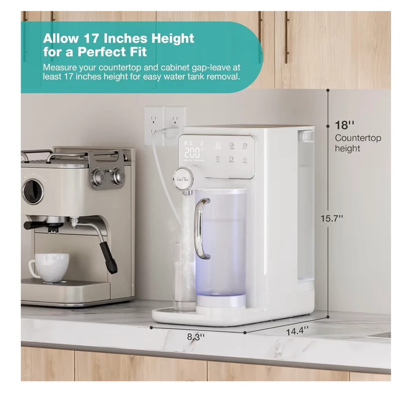 SimPure Y10H Hot Reverse Osmosis Water Filter Countertop - photo 4