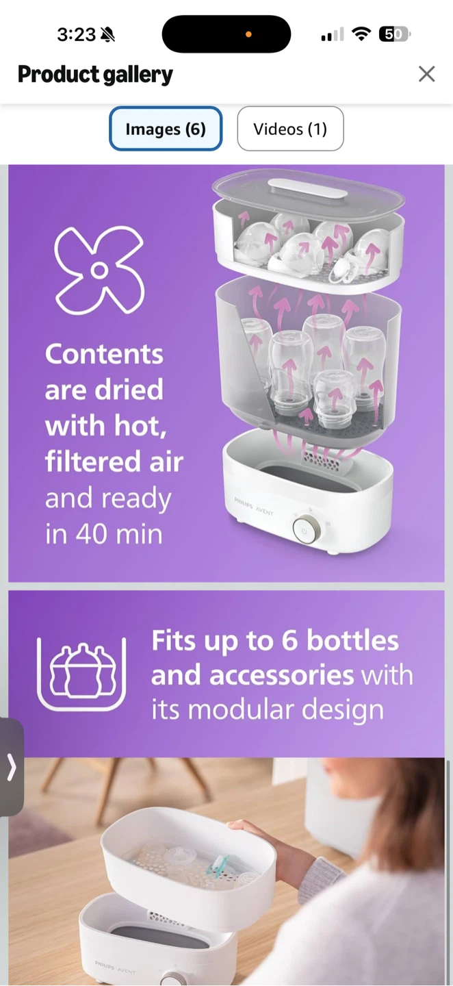 Philips Avent Premium Electric Sterilizer & Dryer 🍼✨ - photo 2