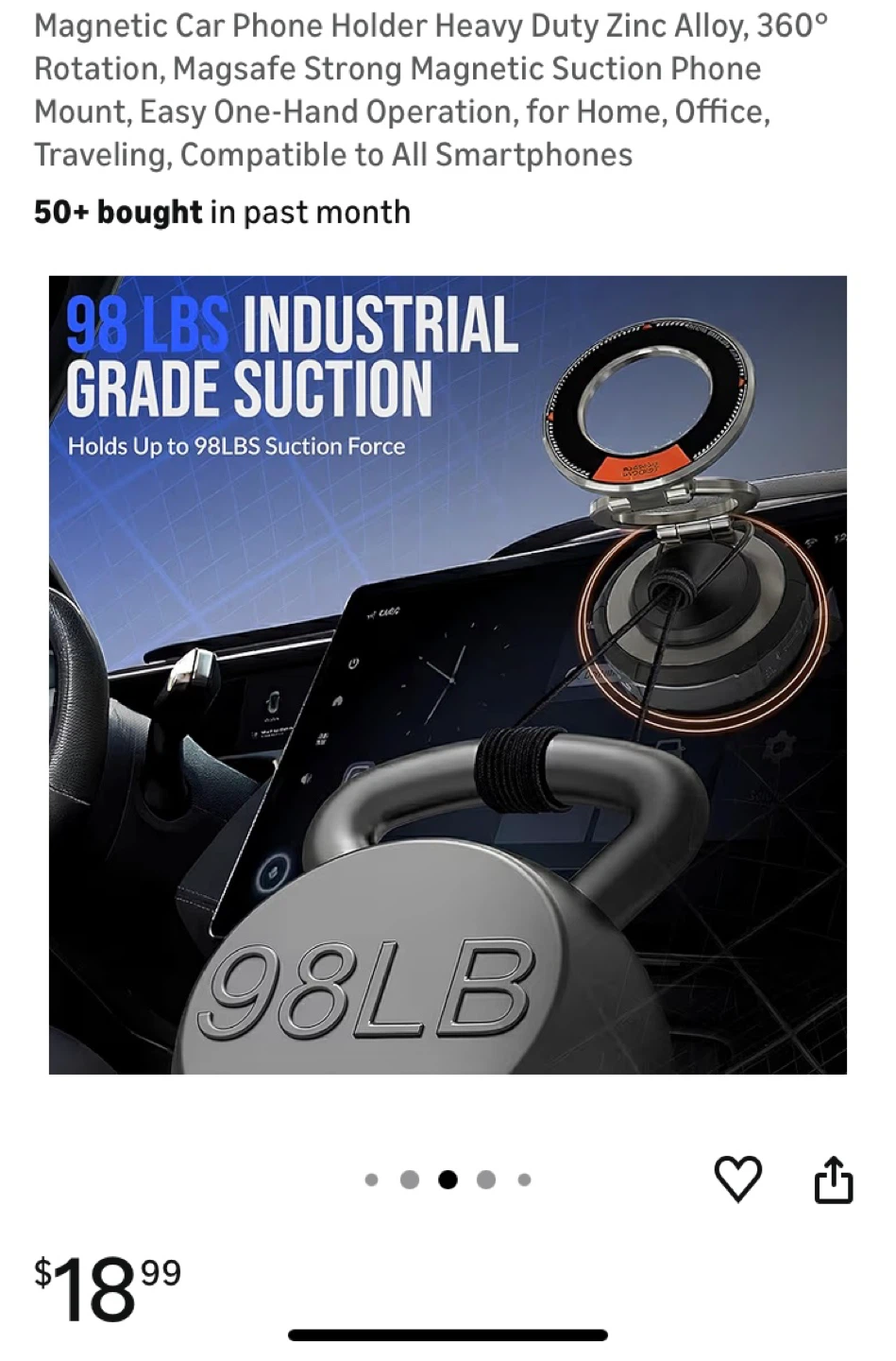 Magnetic Car Phone Holder - photo 4
