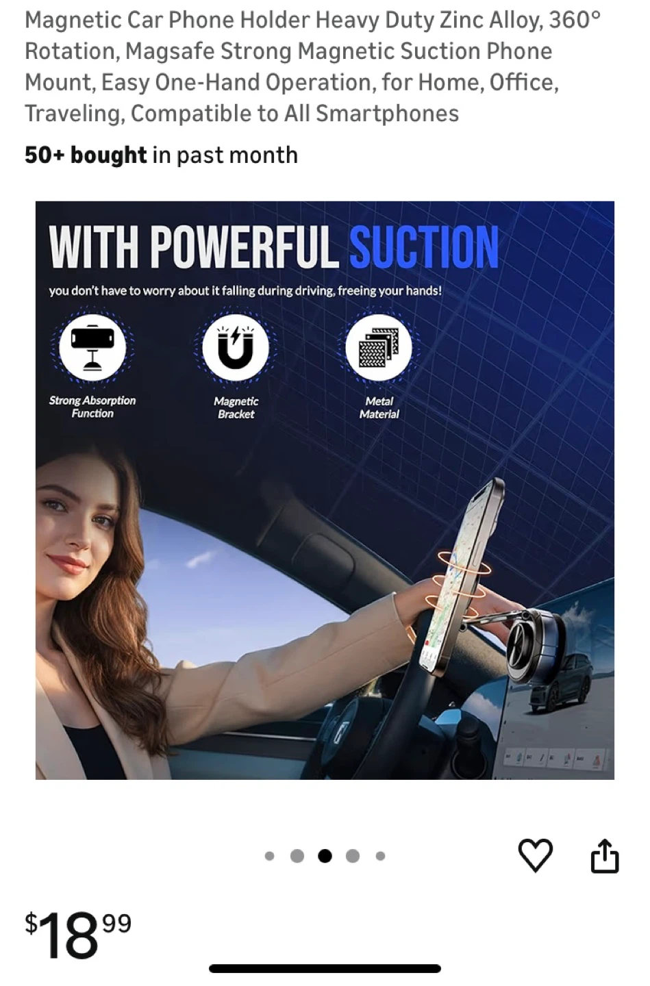 Magnetic Car Phone Holder - photo 2