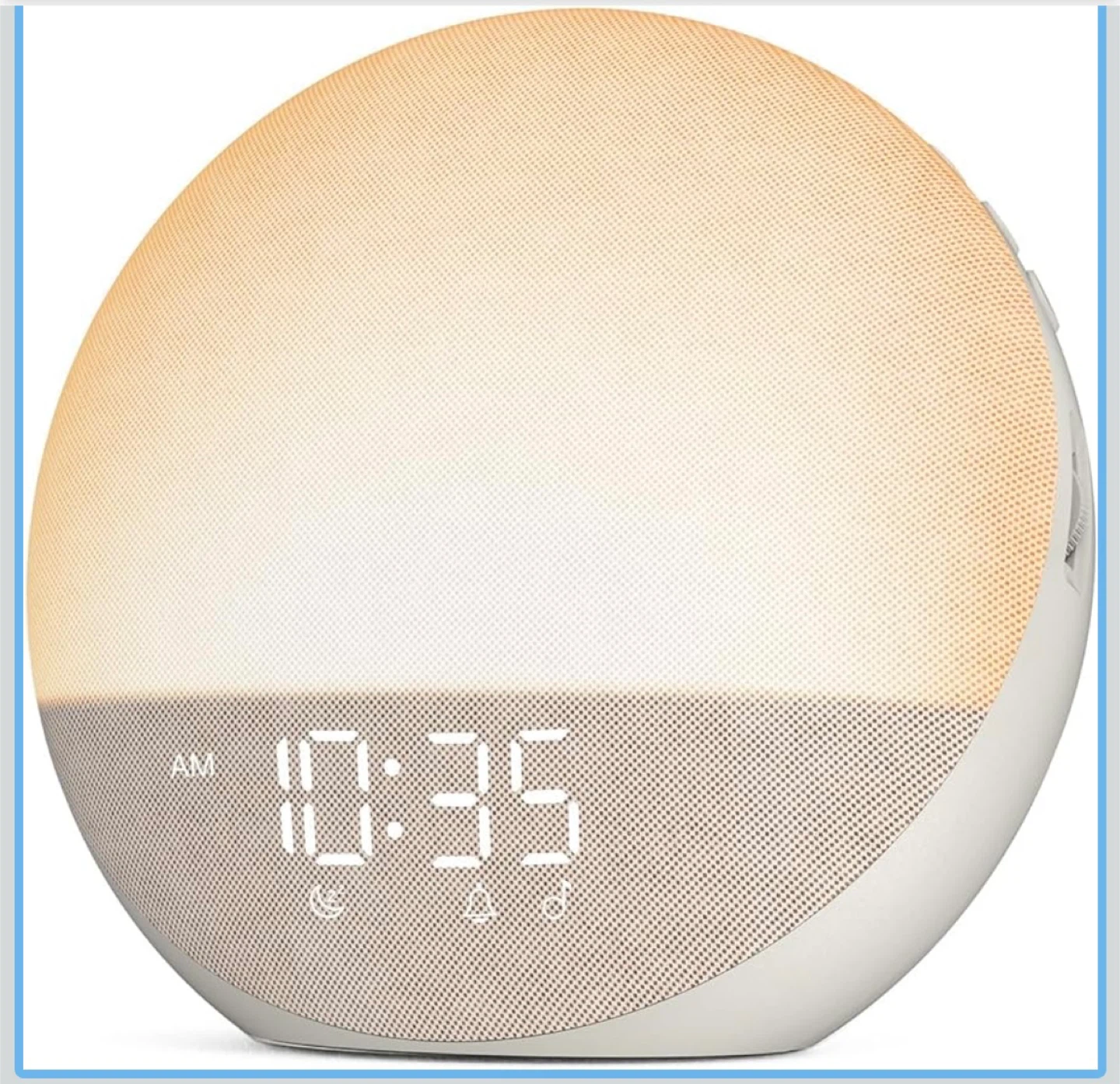 ODOKEE Sunrise Alarm Clock-White Noise Machine-Dimmable Light