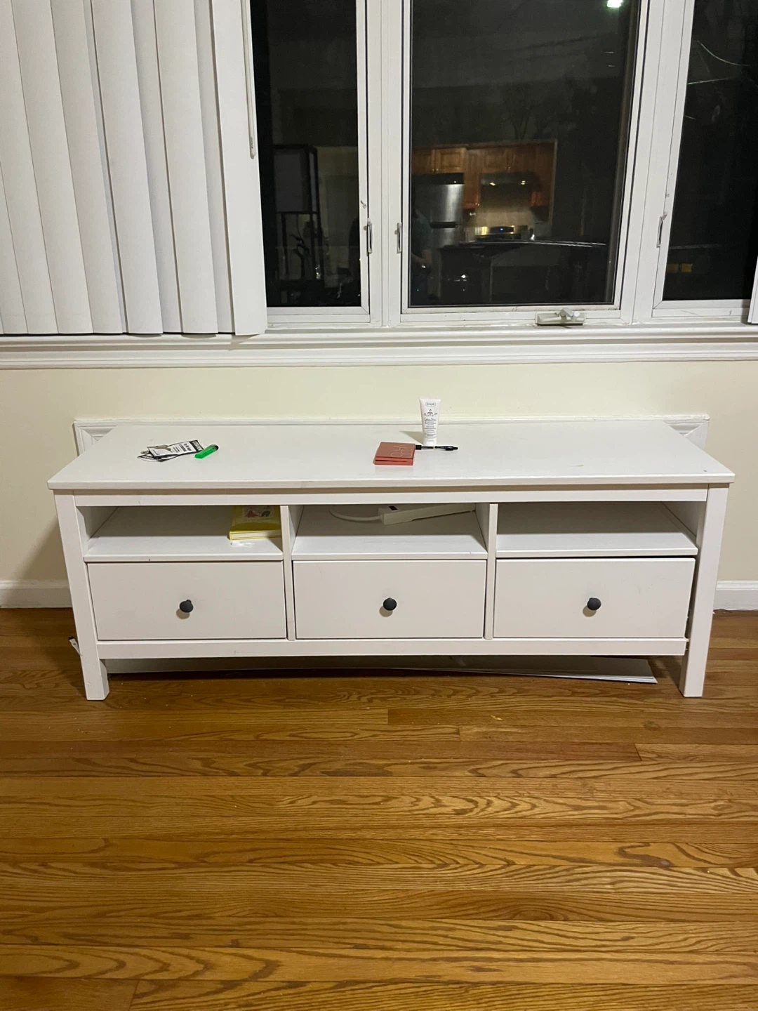 White TV Stand / Storage Cabinet (Moving Sale)