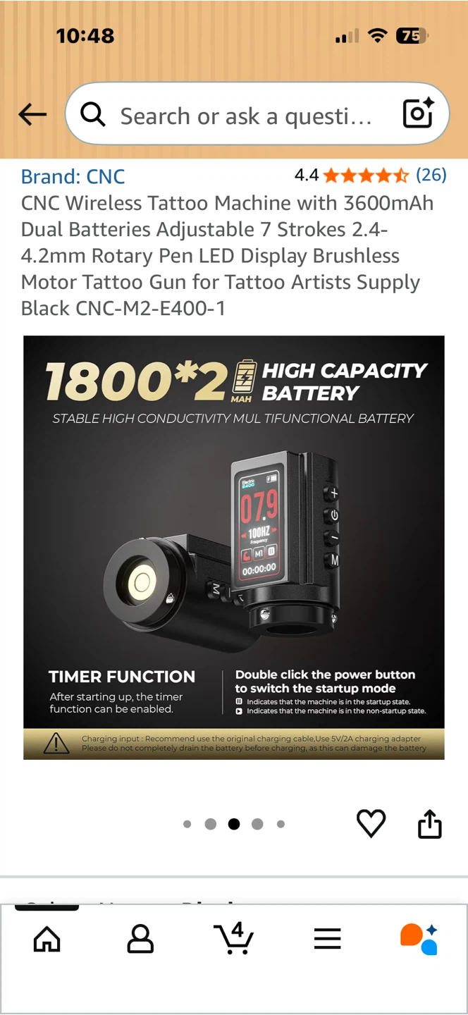 CNC Wireless Tattoo Machine - photo 4