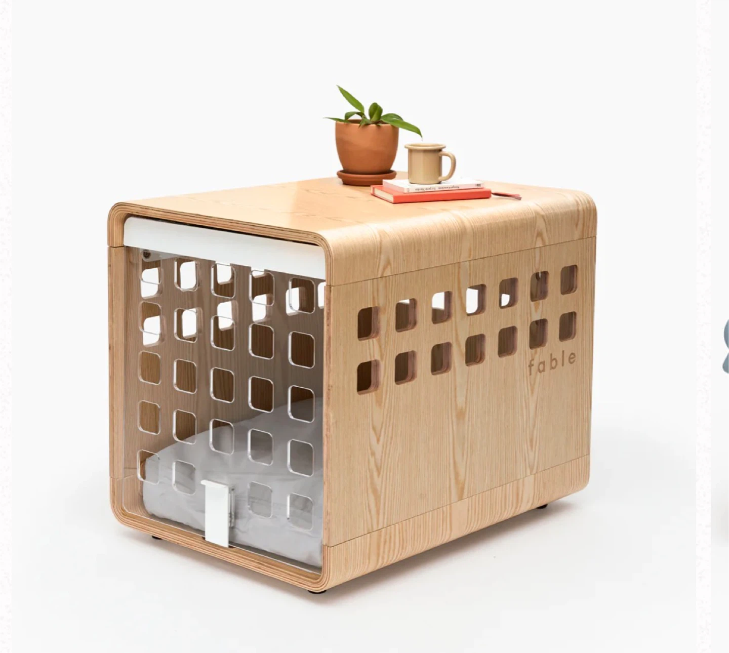 Small Fable Dog Crate with Clear Acrylic Door including Bed - photo 2