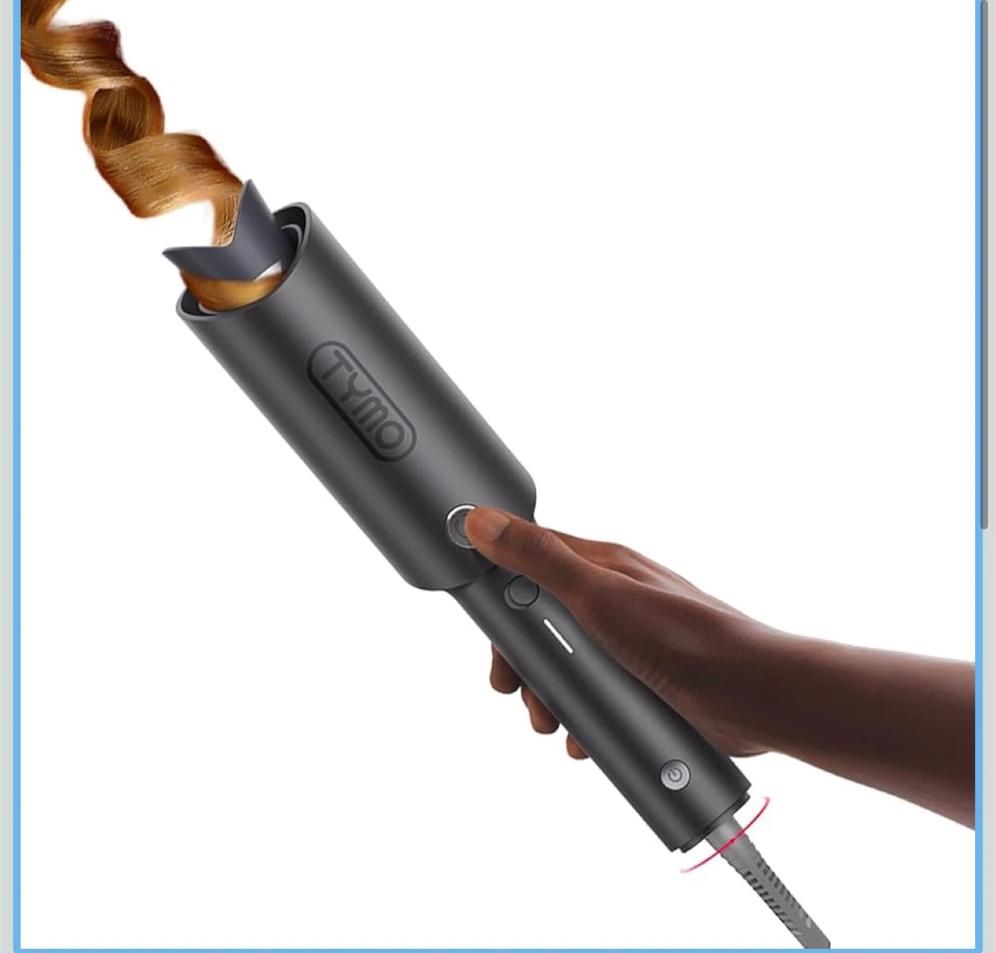 TYMO CurlPro Auto Rotating Curling Iron-1.25in-MetallicGray