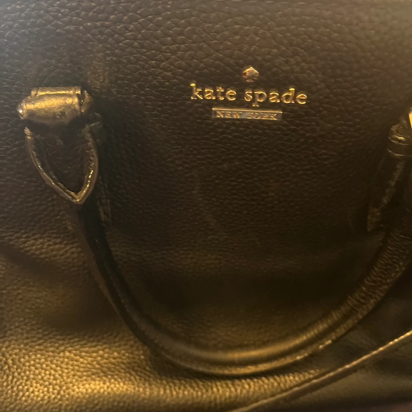 Kate spade black leather crossbody