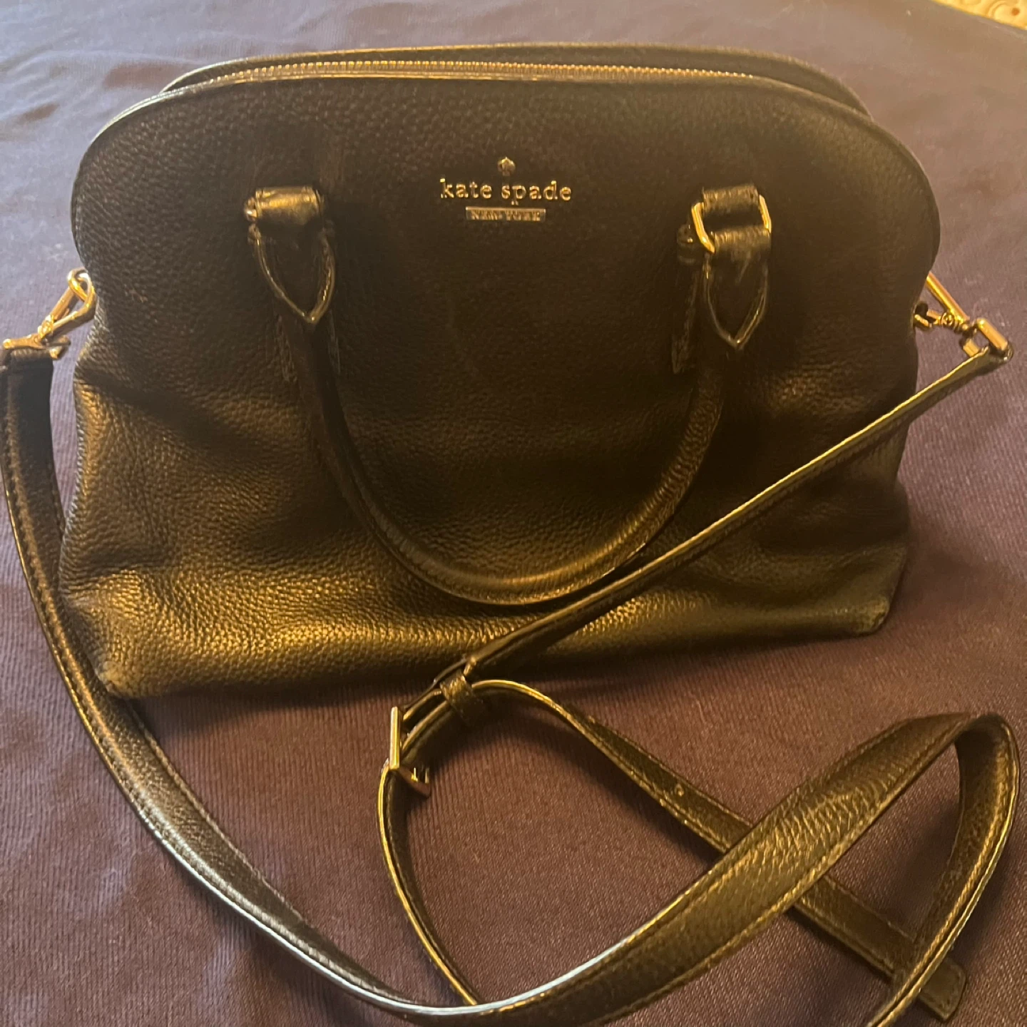 Kate spade black leather crossbody - photo 5