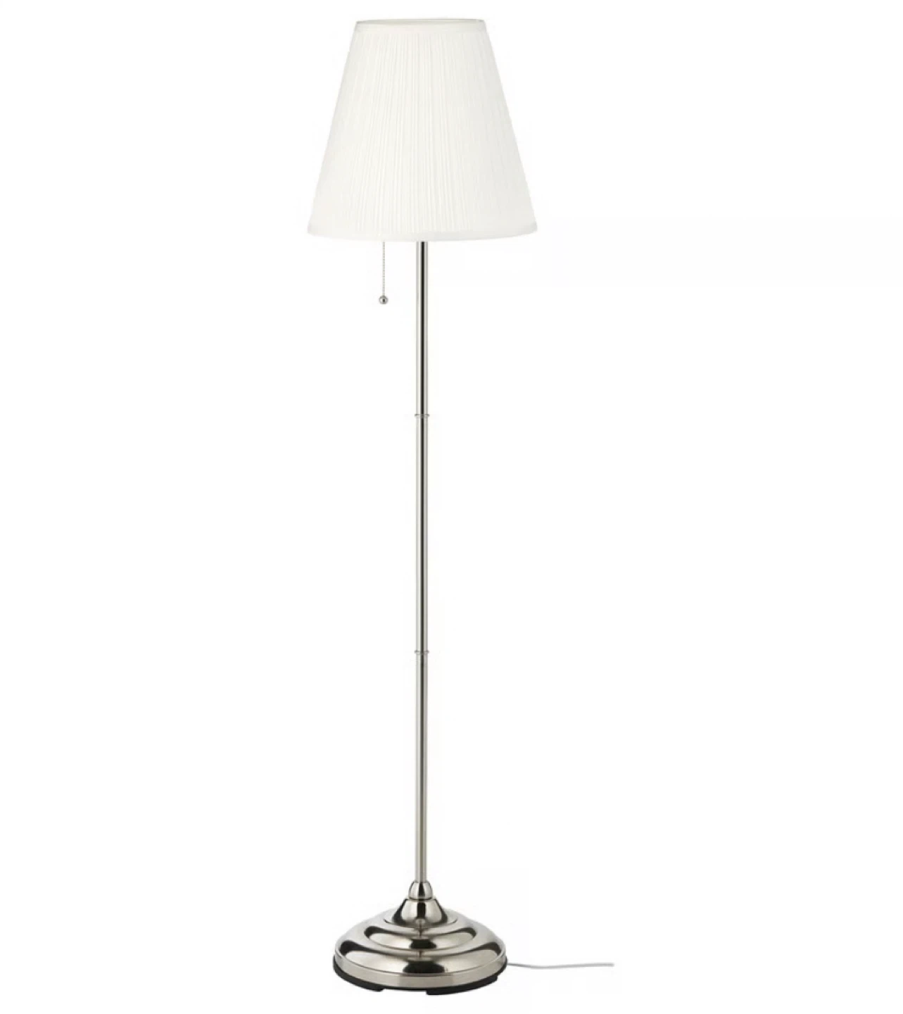 Floor lamp, nickel plated/white - photo 2