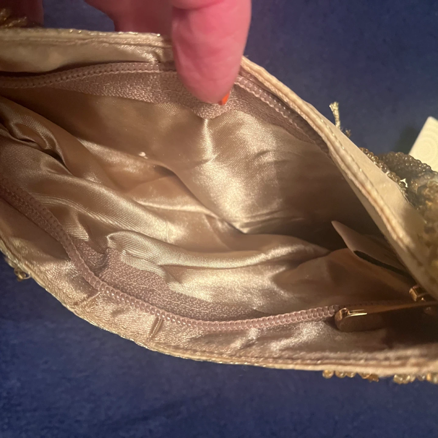 Gold glitter evening purse - photo 5