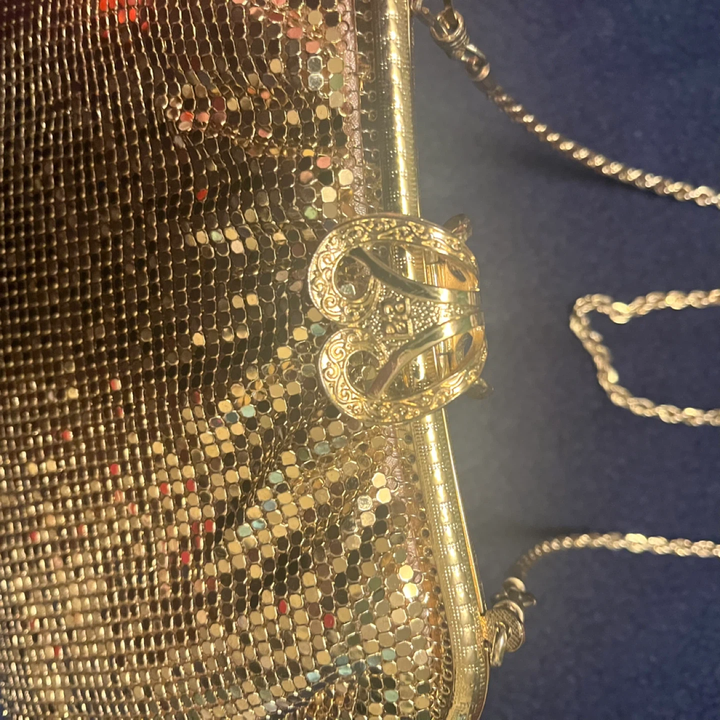 Gold glitter evening purse - photo 2