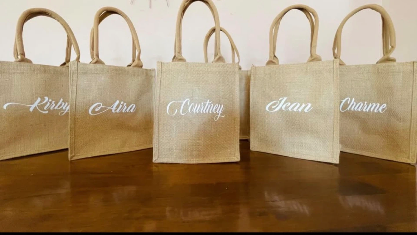 Customized Jute Tote Bag - photo 2