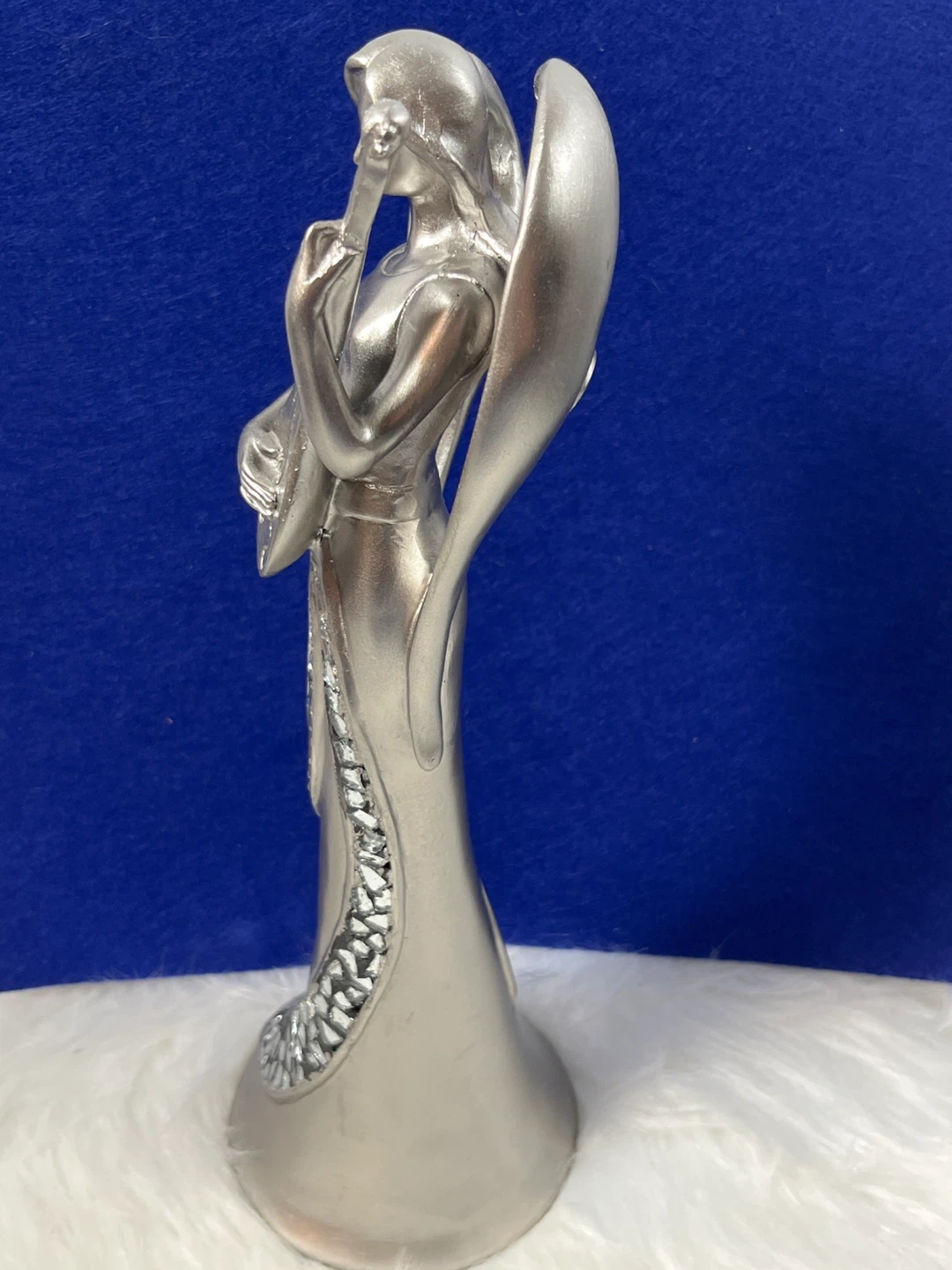 Stunning 12” Silver Angel Figurine - Pier 1 Decor - photo 4