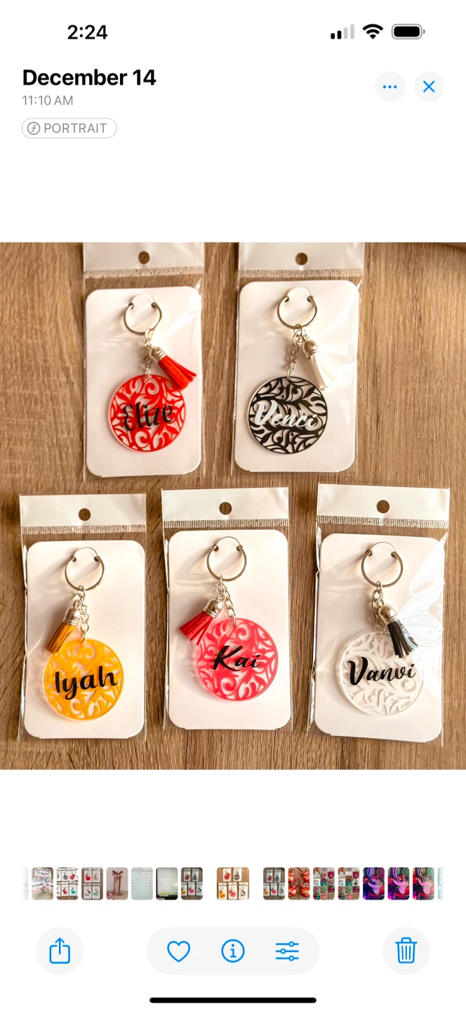Customized Acrylic Keychain with tassel - photo 4