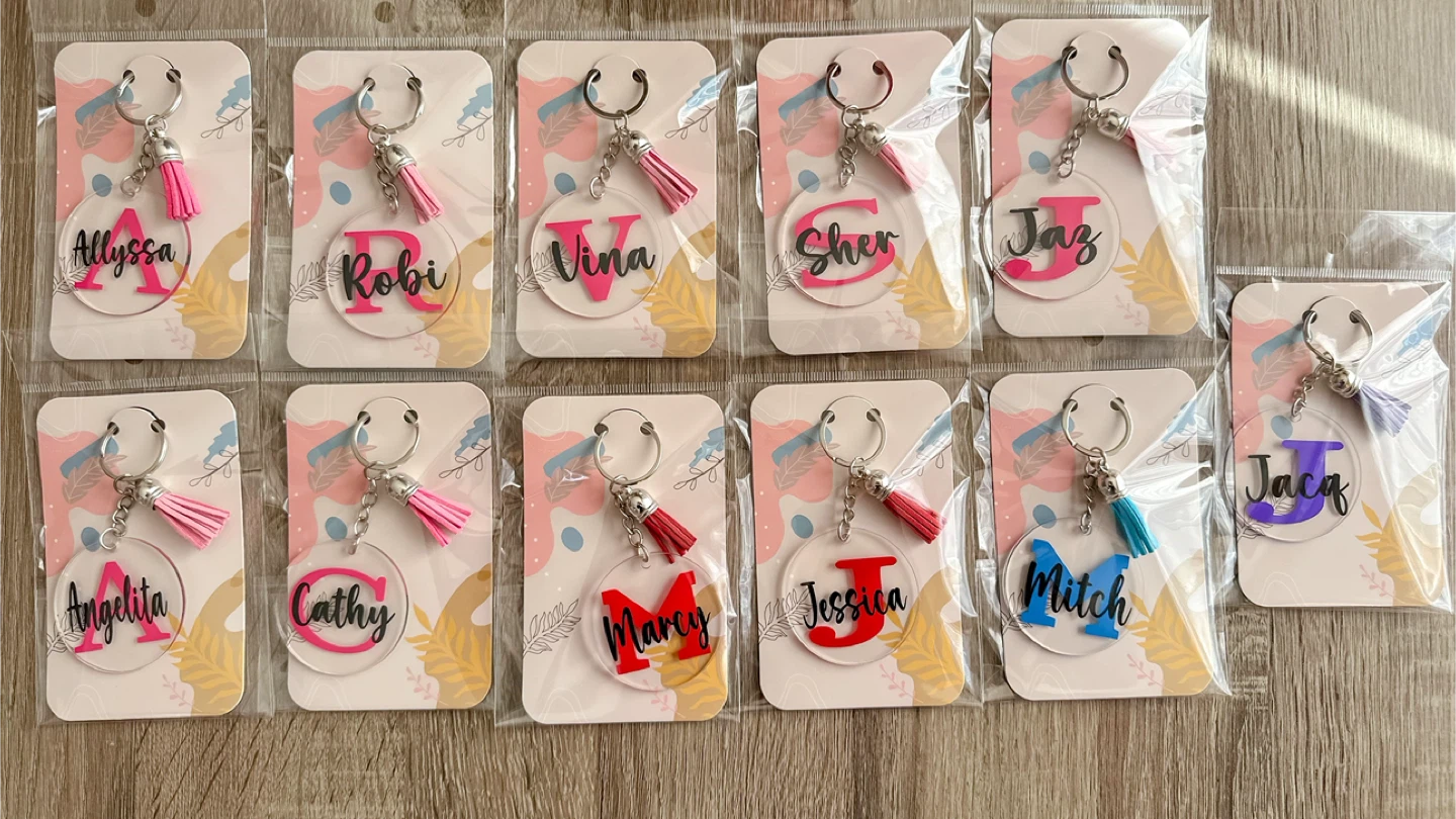 Customized Acrylic Keychain with tassel - photo 5