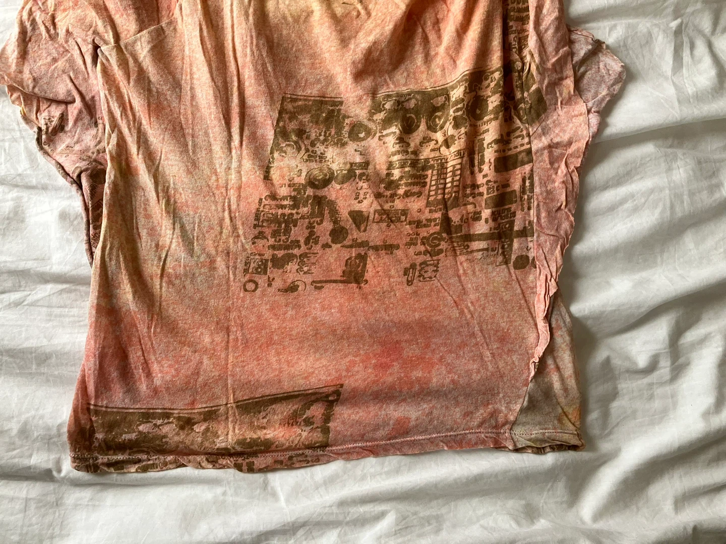 Women's Pink Graphic Ruffle Sleeve Shirt - photo 5