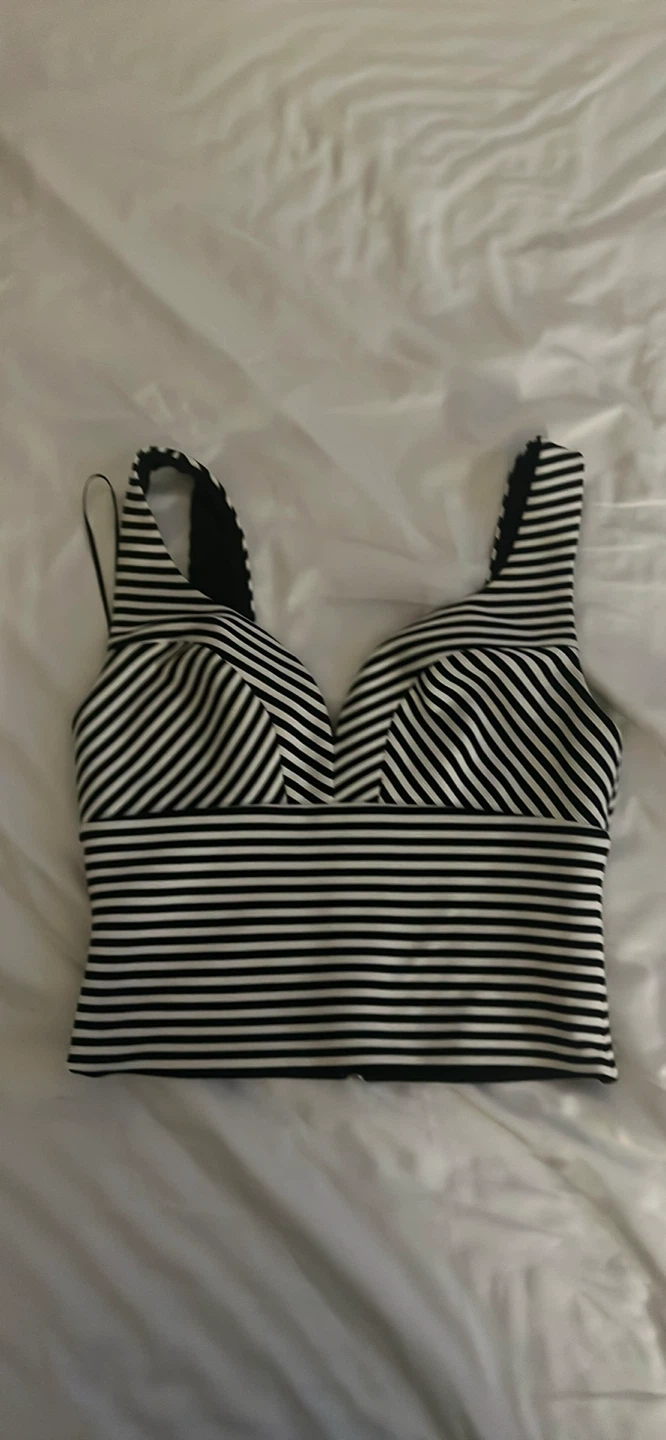 Black and White Stripes Top - Guess