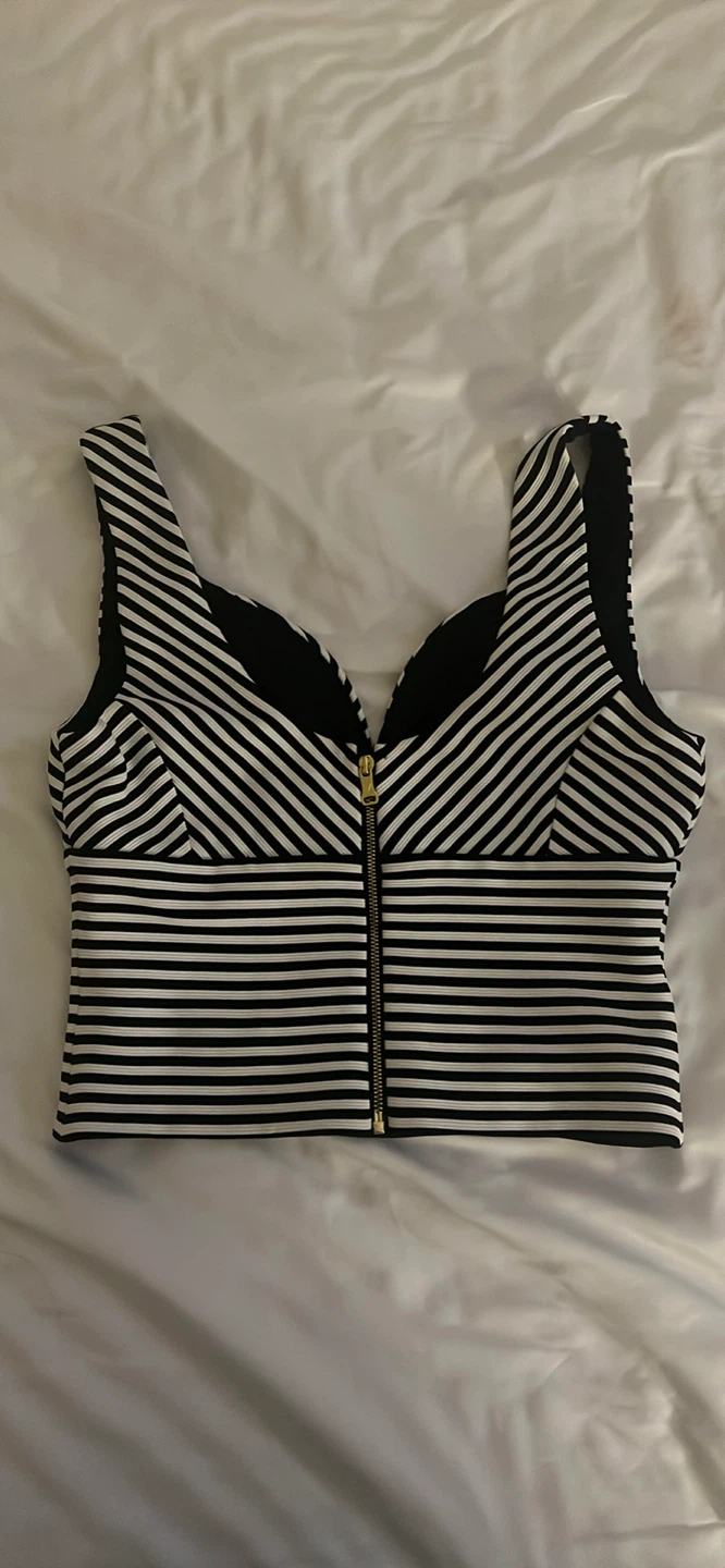 Black and White Stripes Top - Guess - photo 4