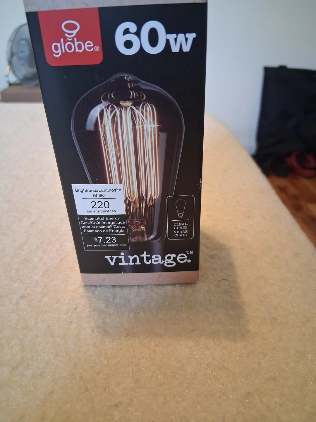 Globe 60W Vintage Edison Style Light Bulb