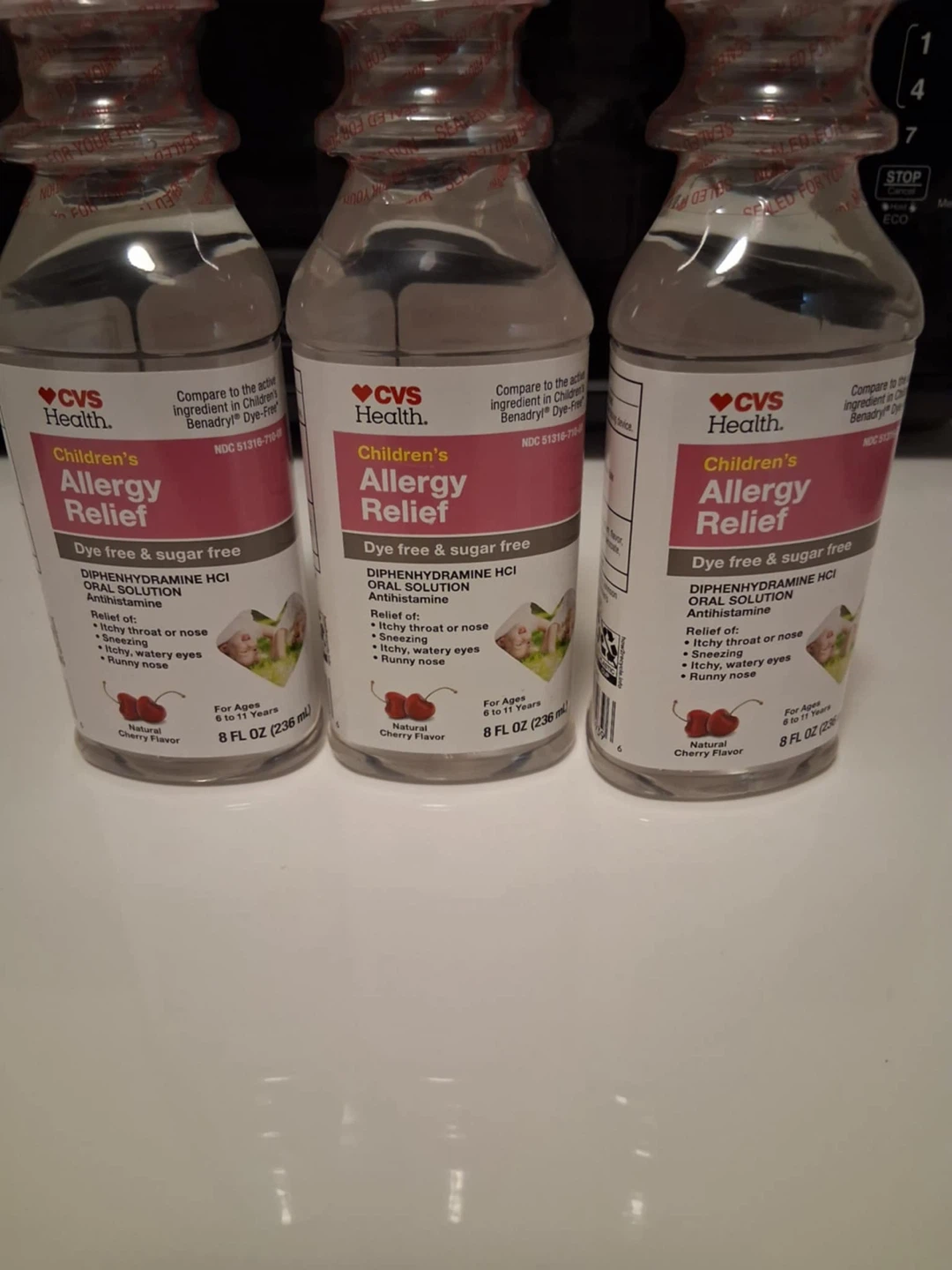 Children's Allergy Relief Oral Solution, Cherry Flavor,m