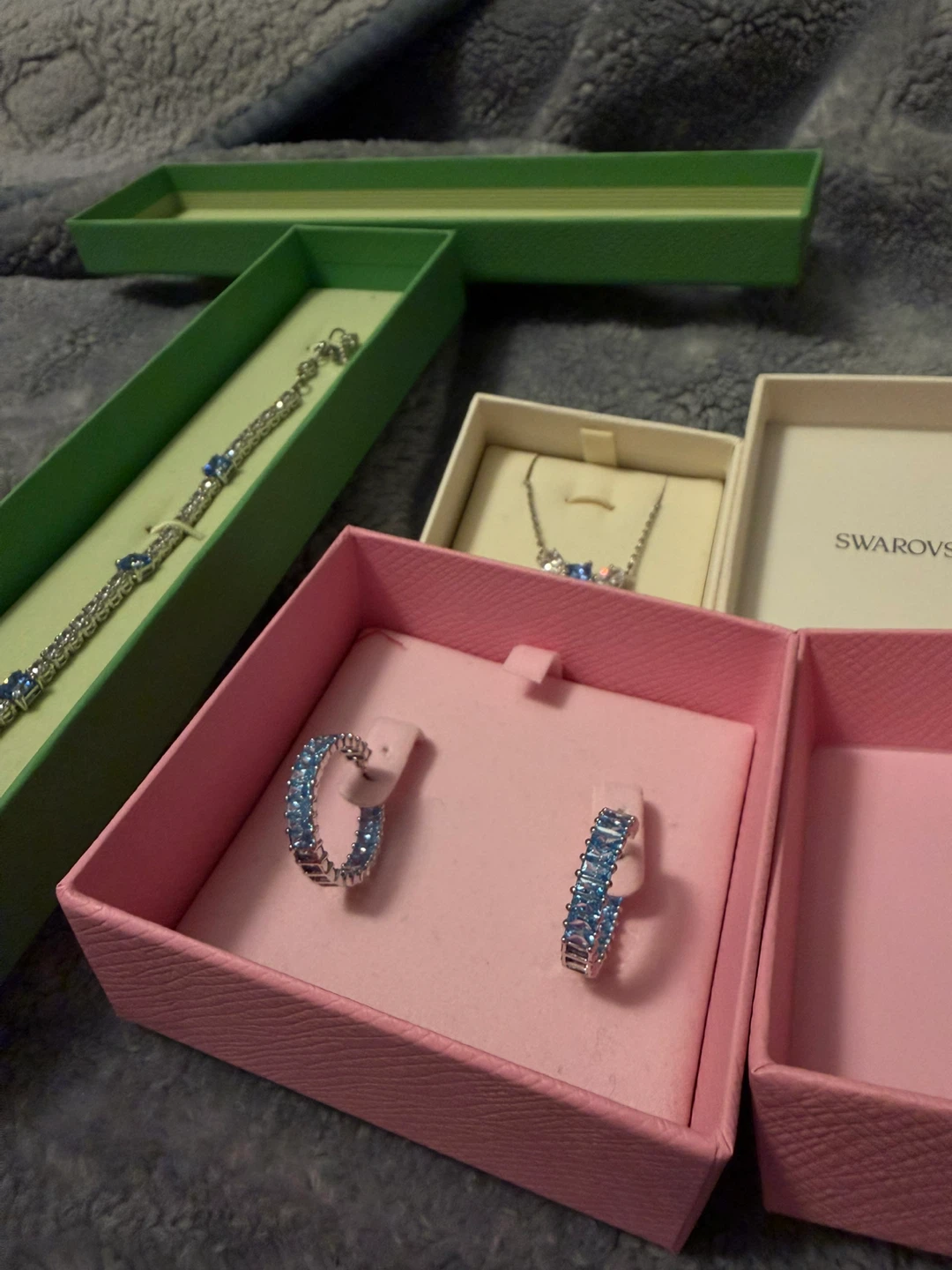 Swarovski Jewelry Set - Bracelet, Necklace, Earrings - photo 5