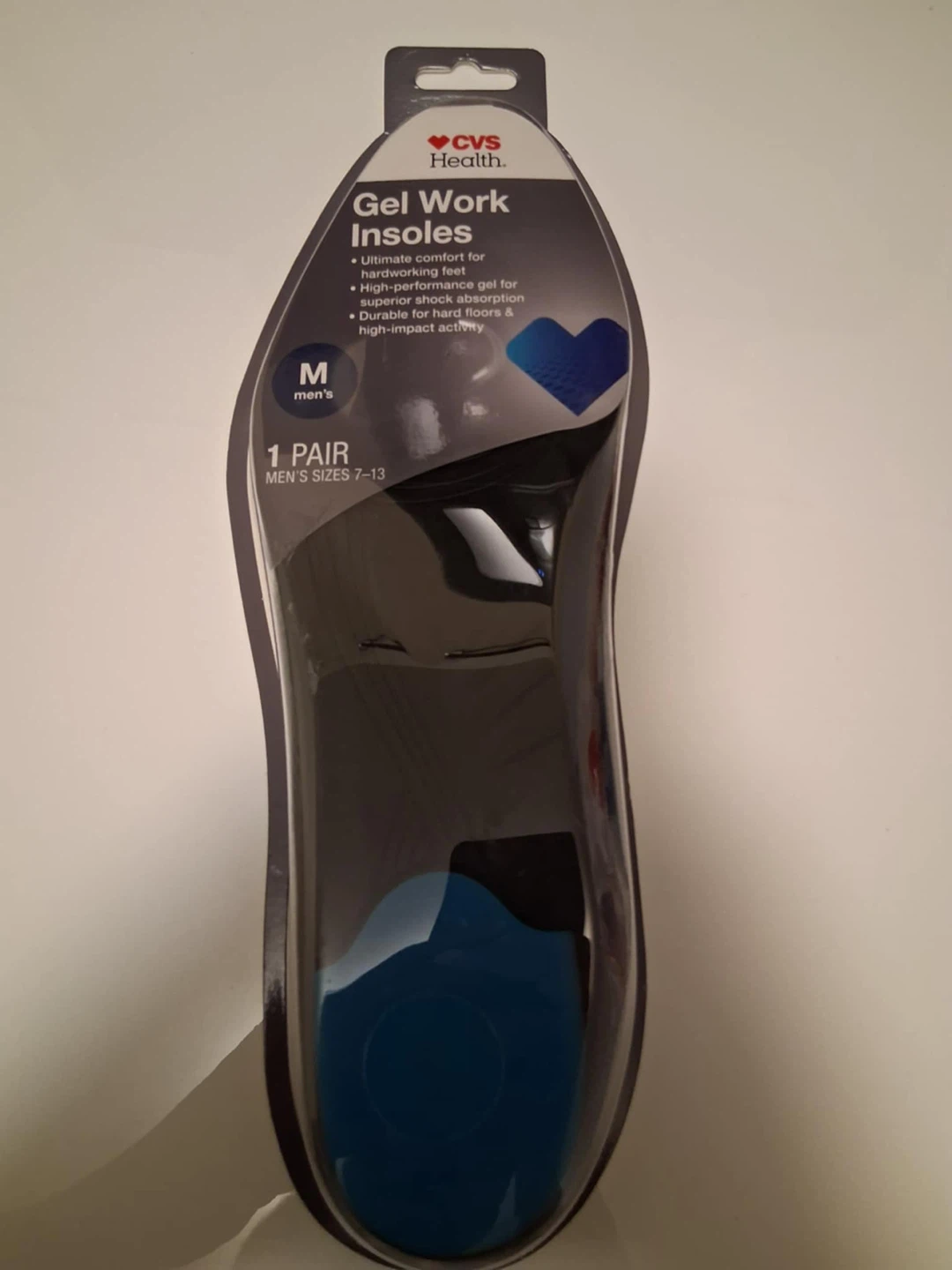 Gel Work Insoles - Men's Size M