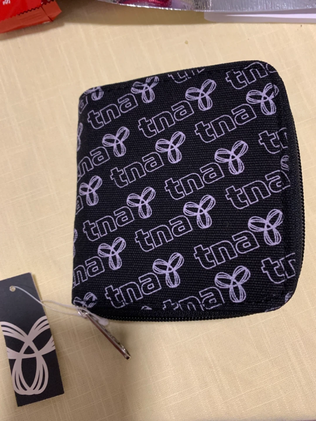 TNA Black Zip Around Wallet , Artizia  brand.