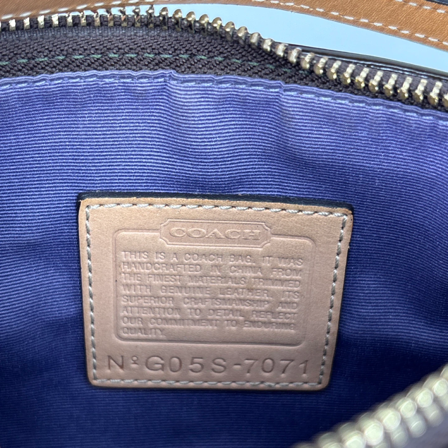 Coach 7071 Suede Patchwork Demi Purse Shoulder Bag - photo 4