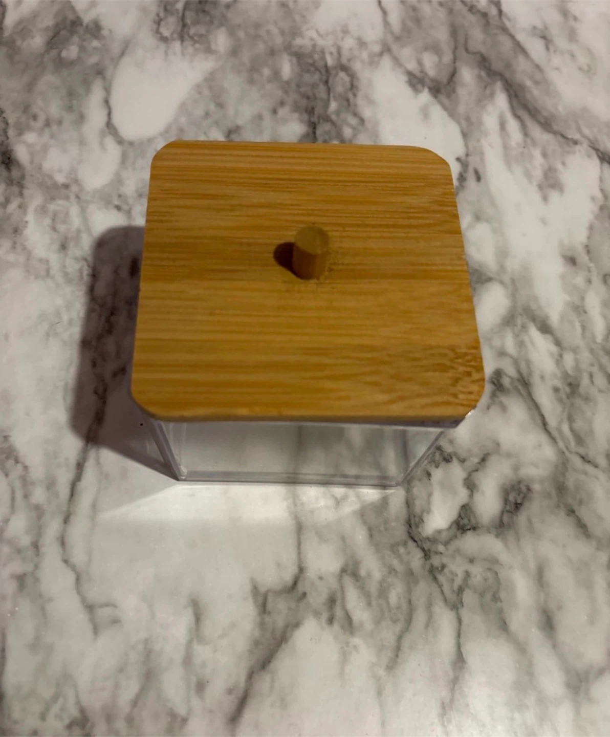 Brand new Bamboo Cotton Swab Holder - photo 2