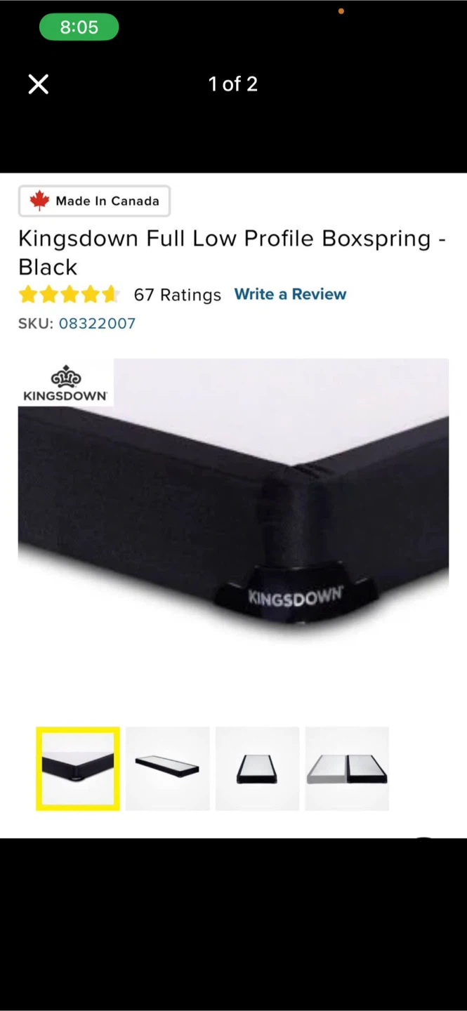 Box spring full - foundation for mattress - photo 3