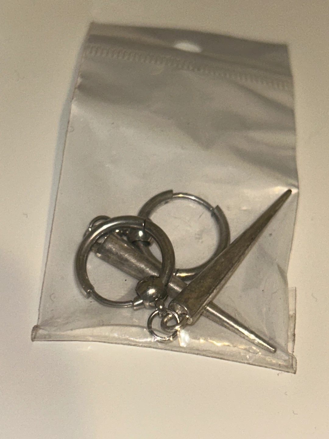 Spike and Hoop Earrings Set