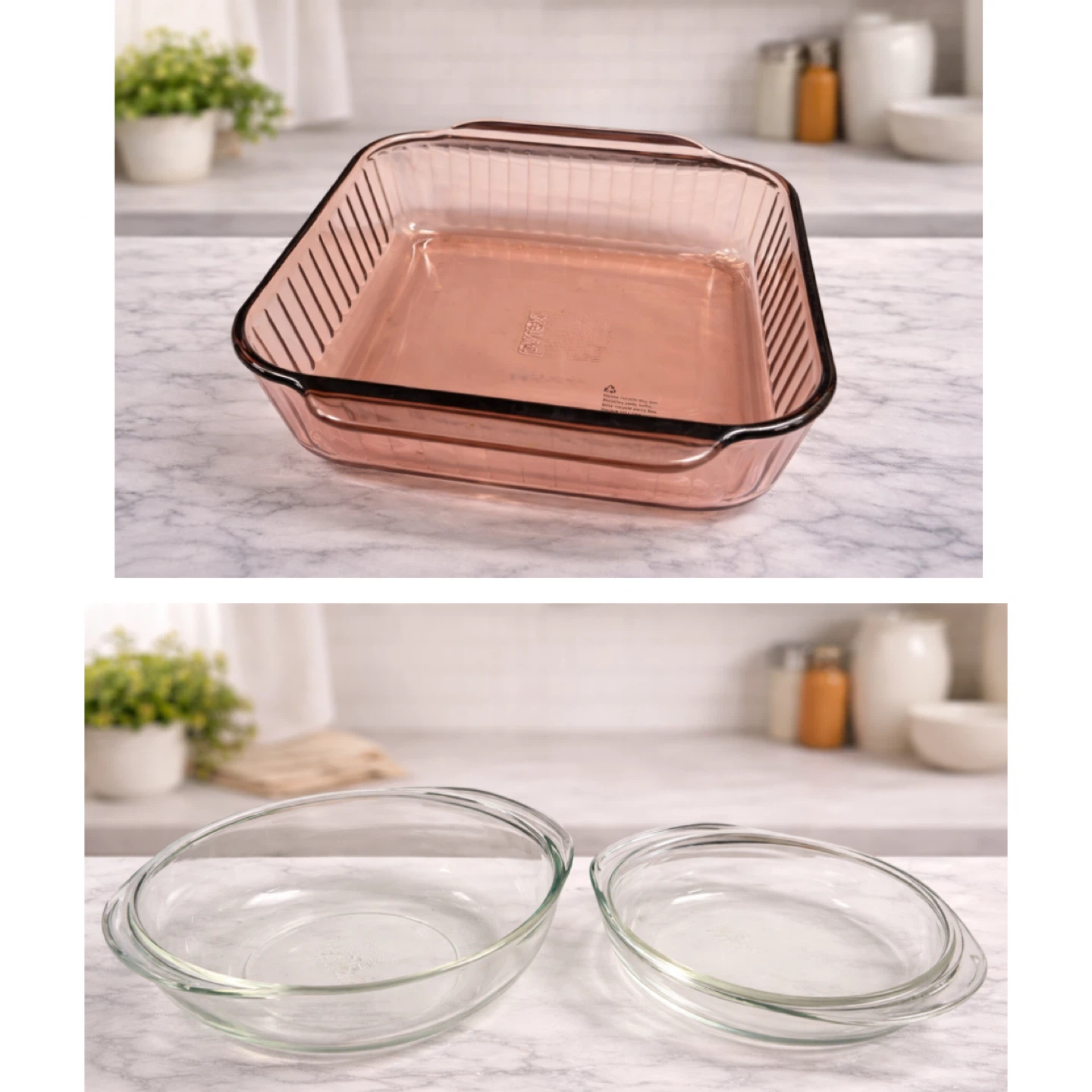 Pyrex Glass Baking Dishes – Set of 3
