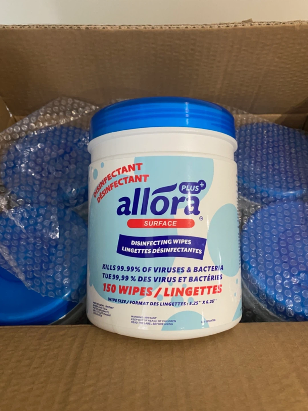 Allora Plus Surface Disinfecting Wipes - 150 Count