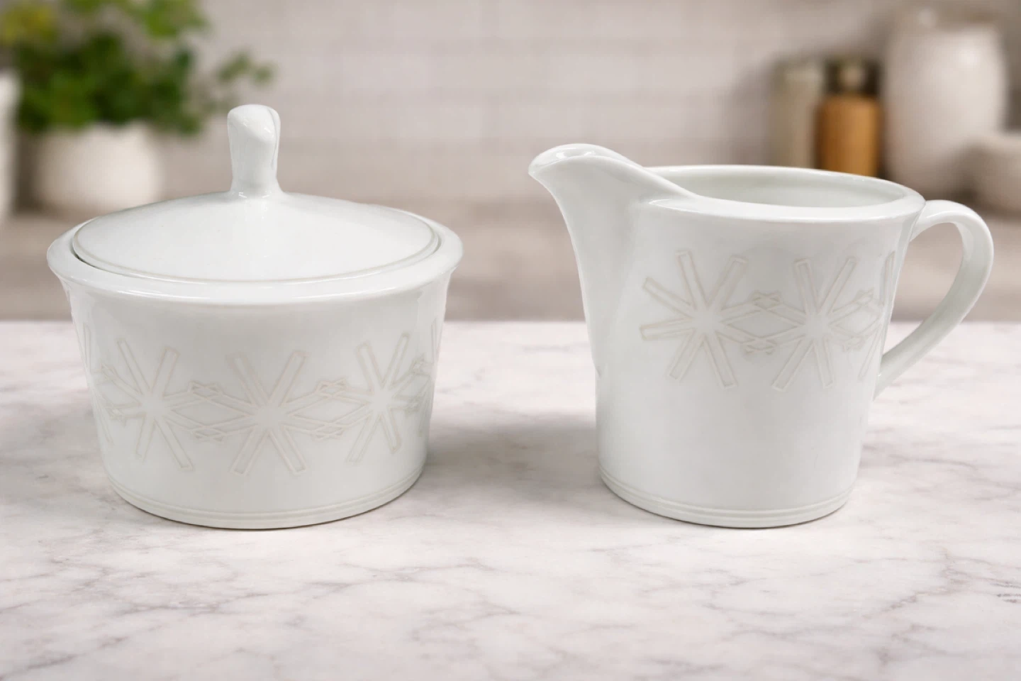 Studio Nova Cream & Sugar Set – Winter Ballet