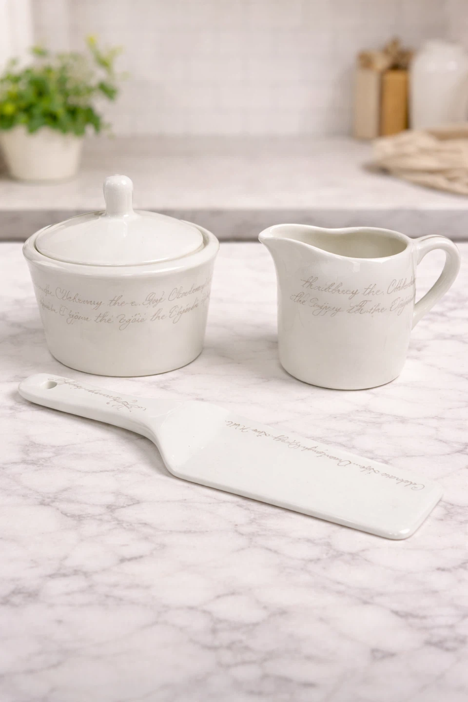Bowring Cream & Sugar Set + Serving Piece