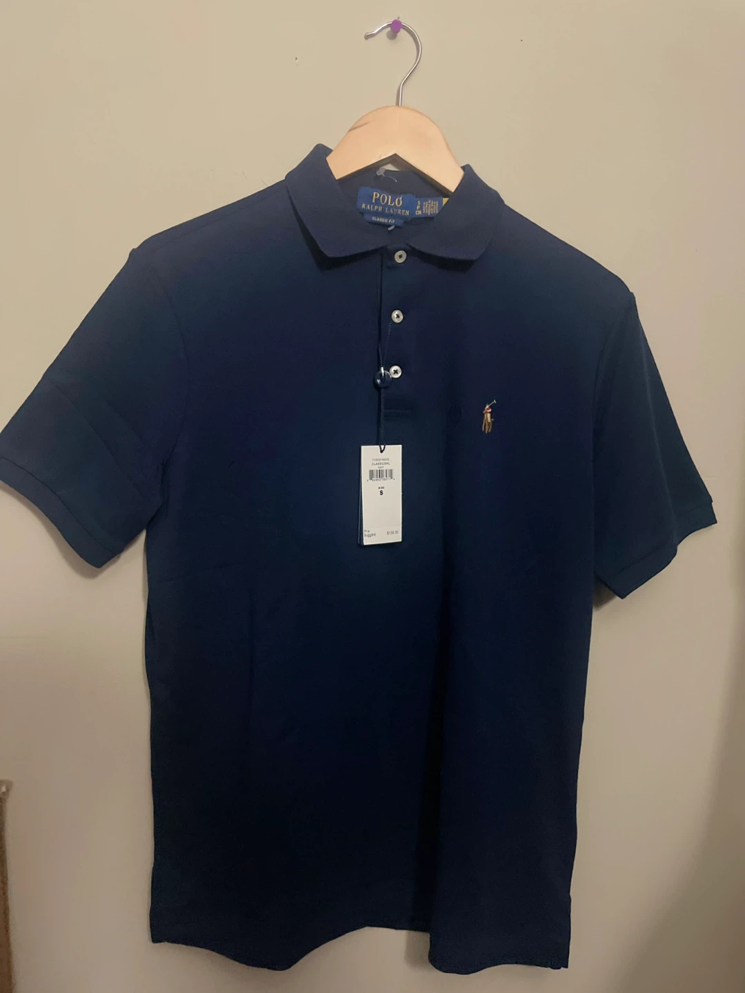 Polo Ralph Lauren Classic Fit Polo Shirt - Navy, Size S - photo 2