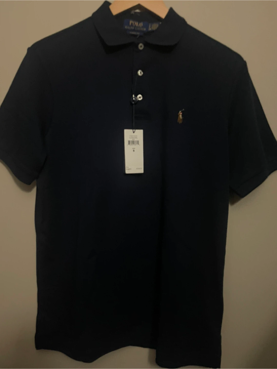 Polo Ralph Lauren Classic Fit Polo Shirt - Navy, Size S