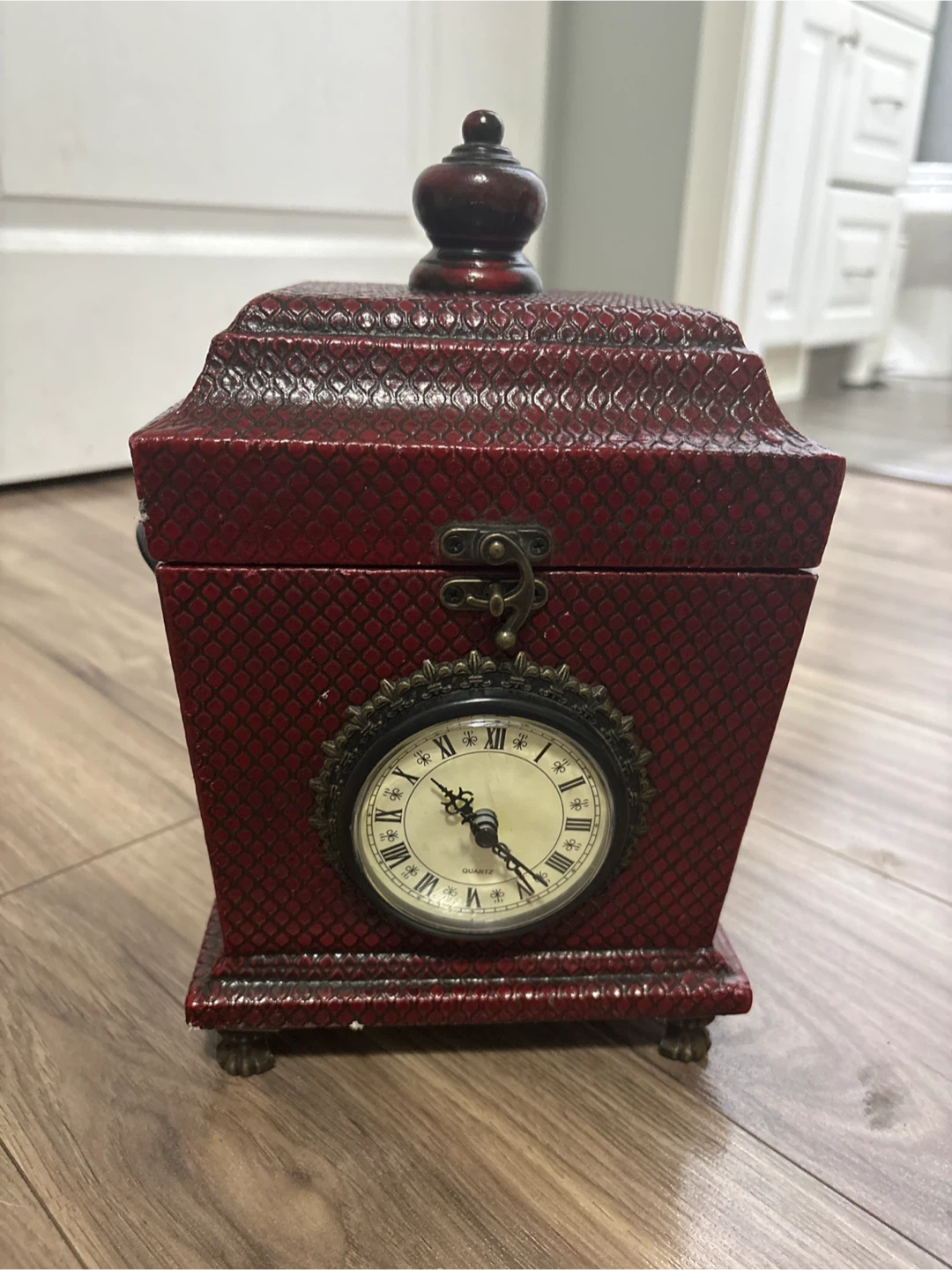 Decorative Storage Box with Clock