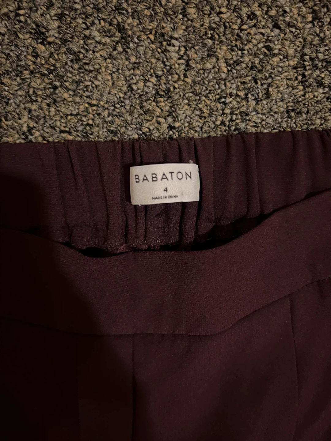 Babaton Women's Burgundy Pants Size 4 - photo 2