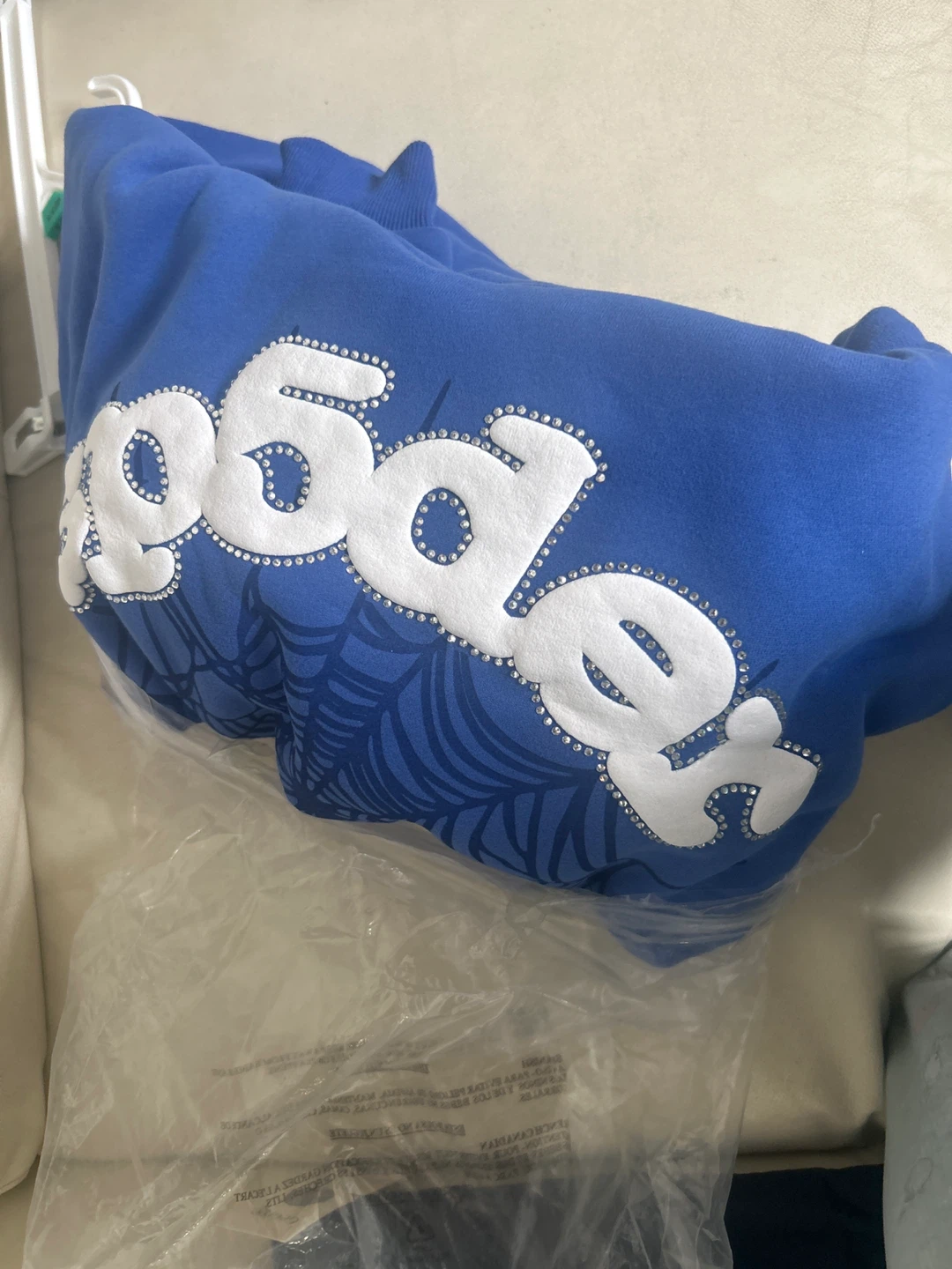 Blue sp5der hoodie - photo 4