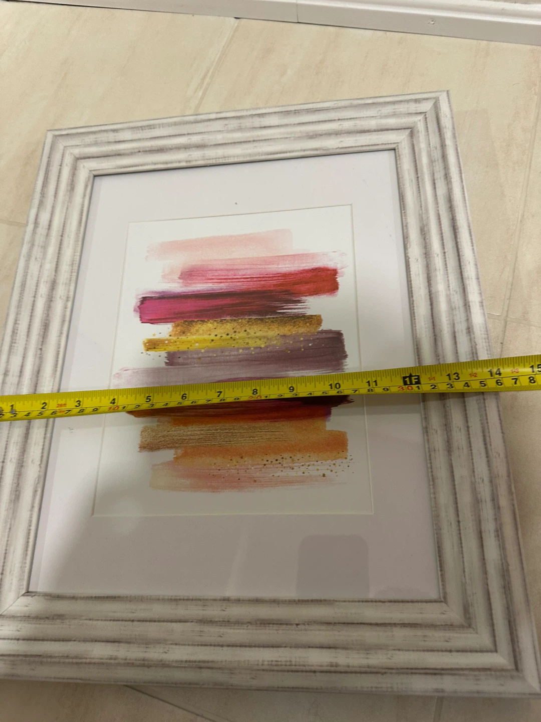 Framed Abstract Brushstroke Art Print - photo 3
