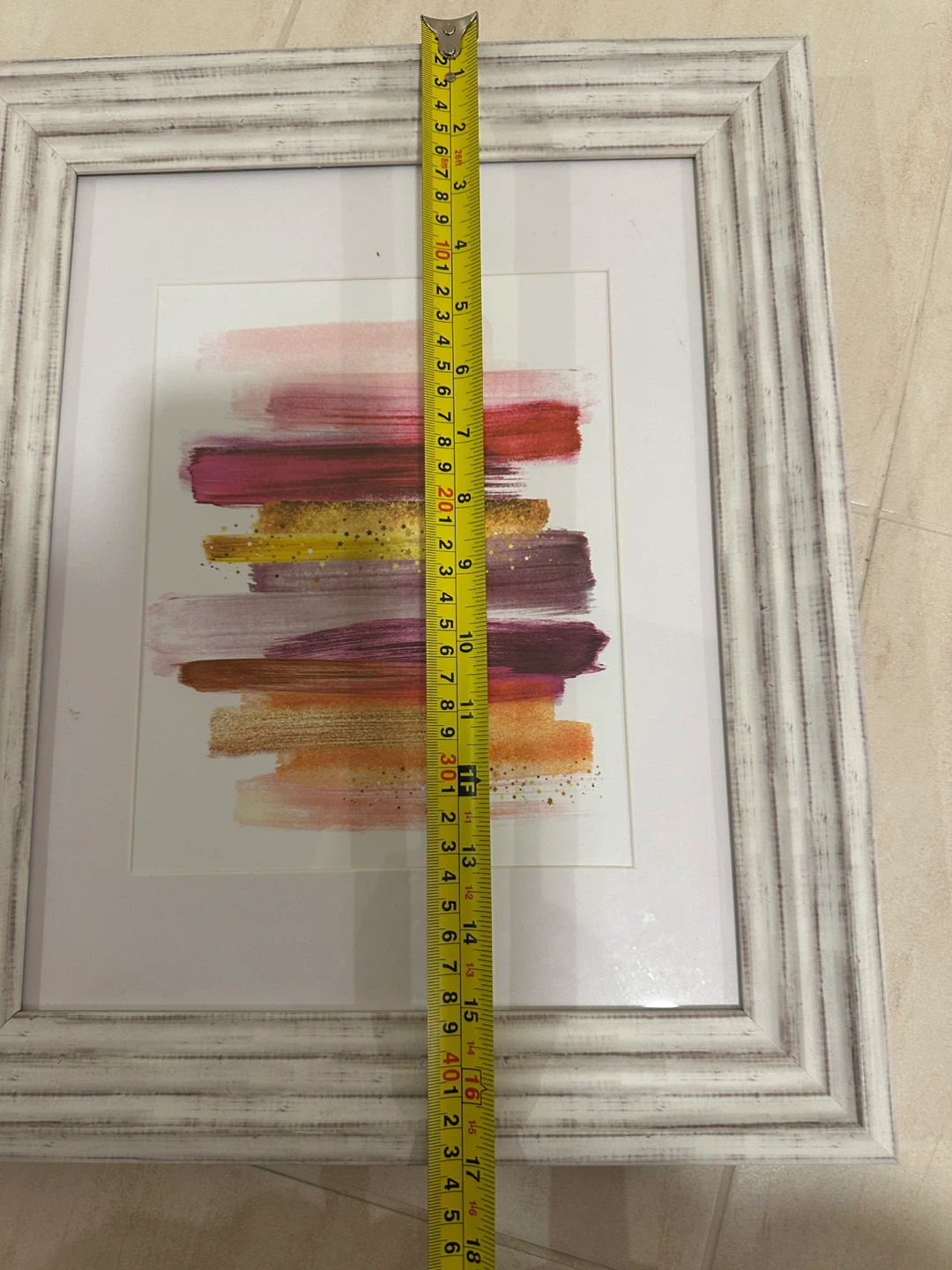 Framed Abstract Brushstroke Art Print - photo 2