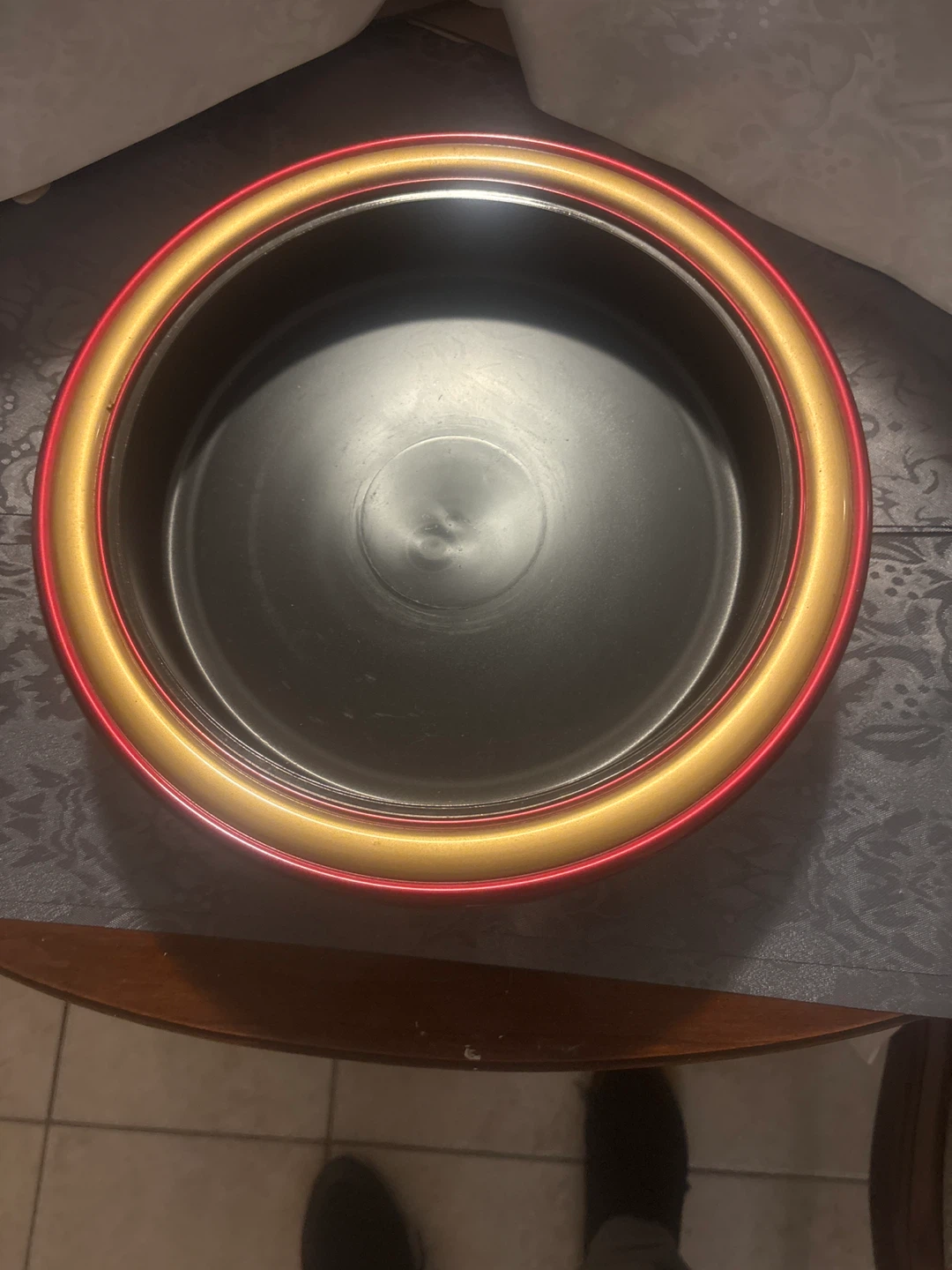 Round Decorative Tin with Serving Tray - photo 2