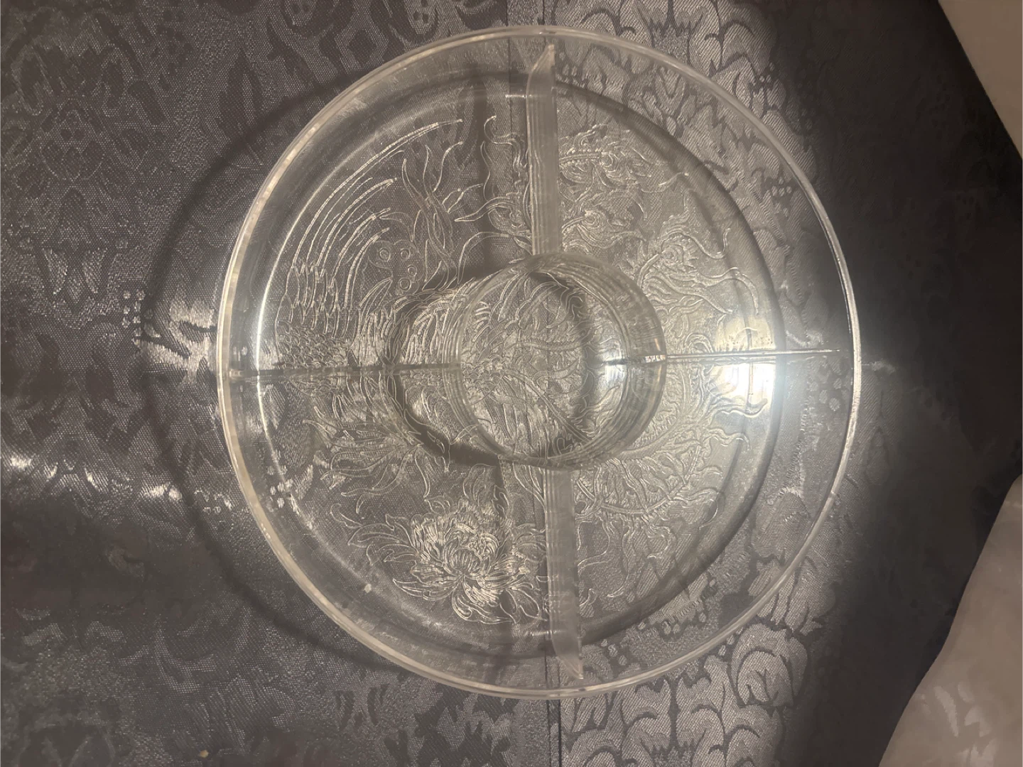 Round Decorative Tin with Serving Tray - photo 3